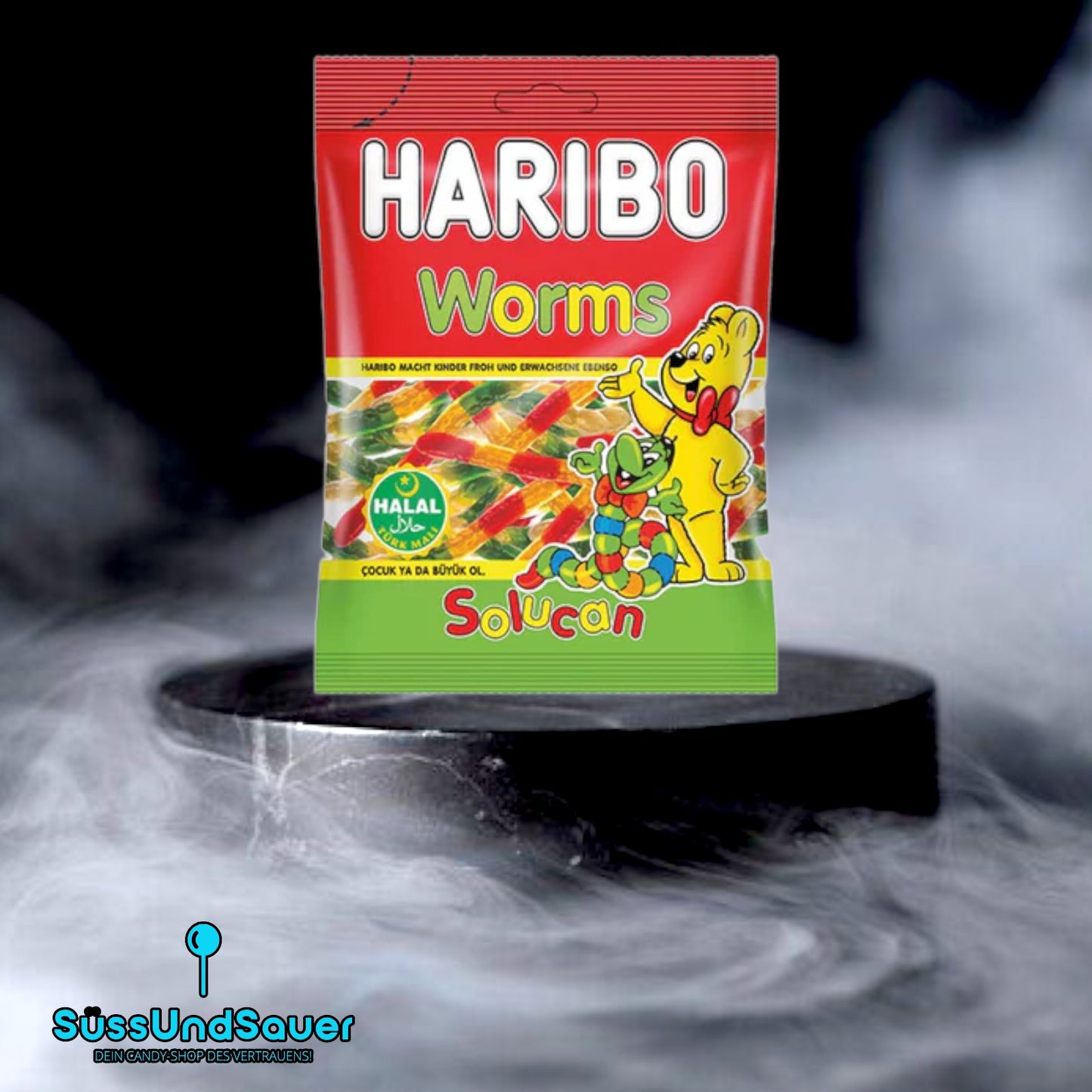 Haribo Worms 100g (Halal)