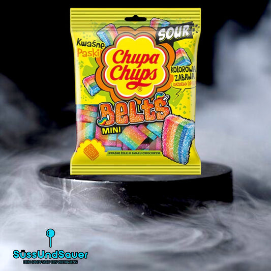 Chupa Chups Fruity Tart Mini Sour Belts 55g