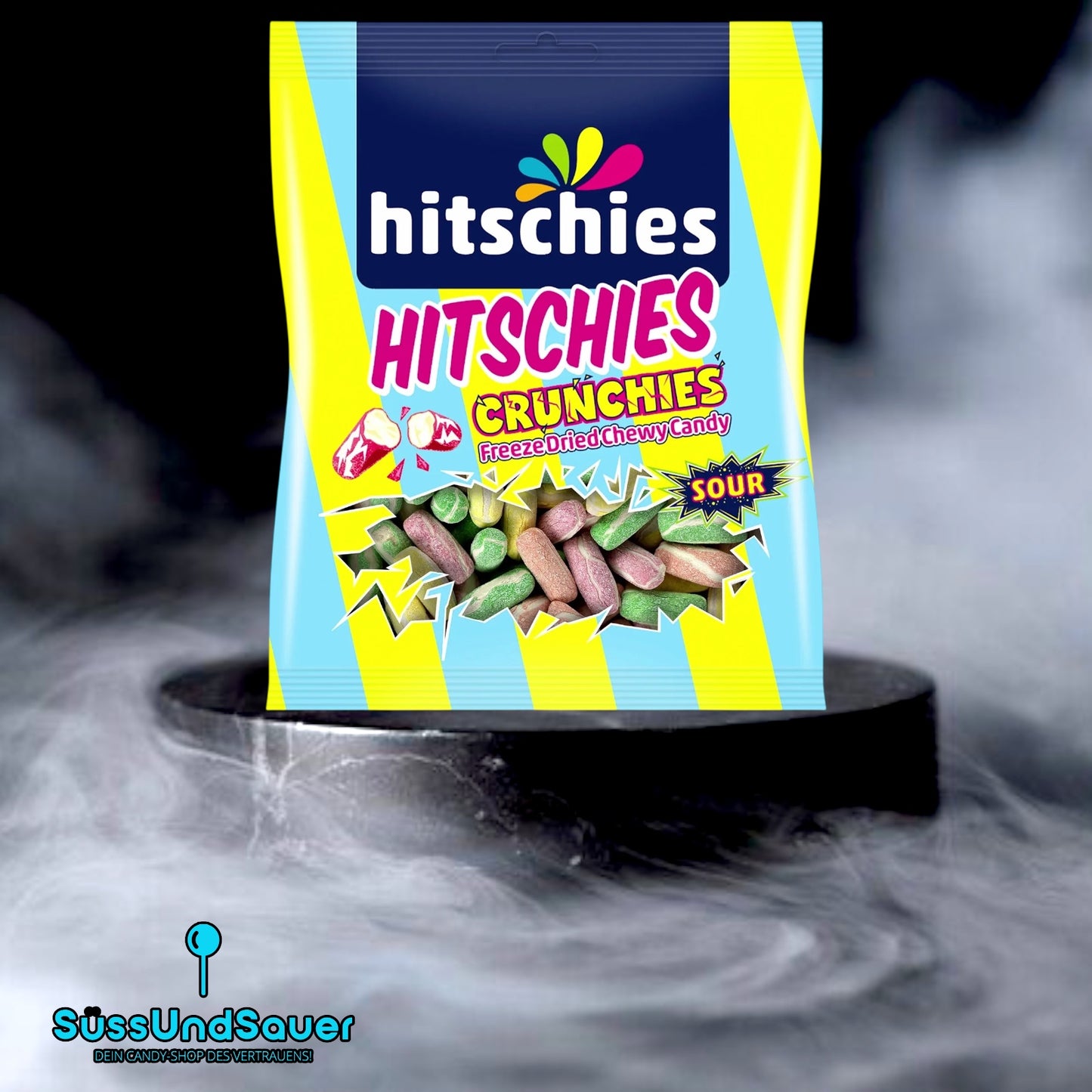 Hitschies Chrunchies Sour Mix Freeze Dried 75g (Halal)