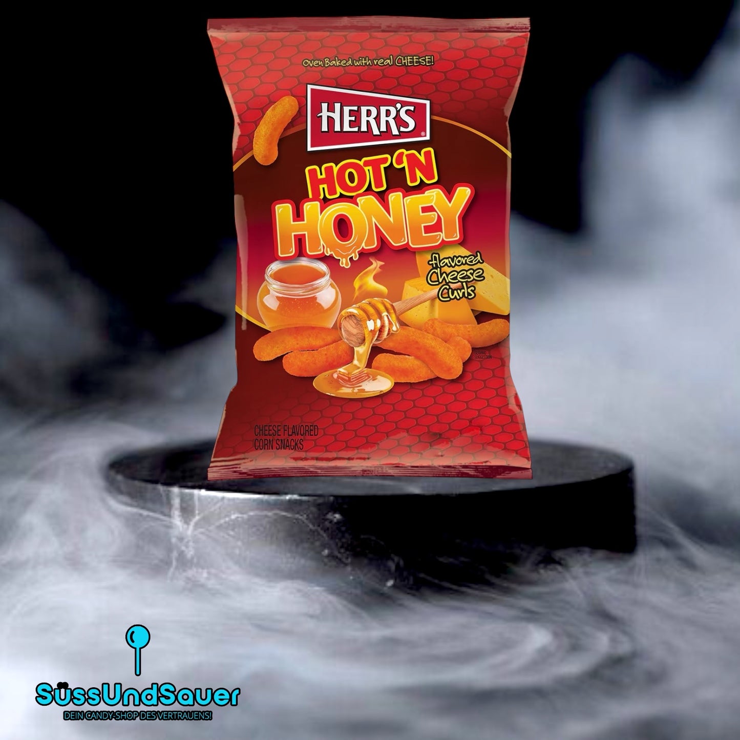 Herr‘s Hot’n’Honey Cheese Curls 113g