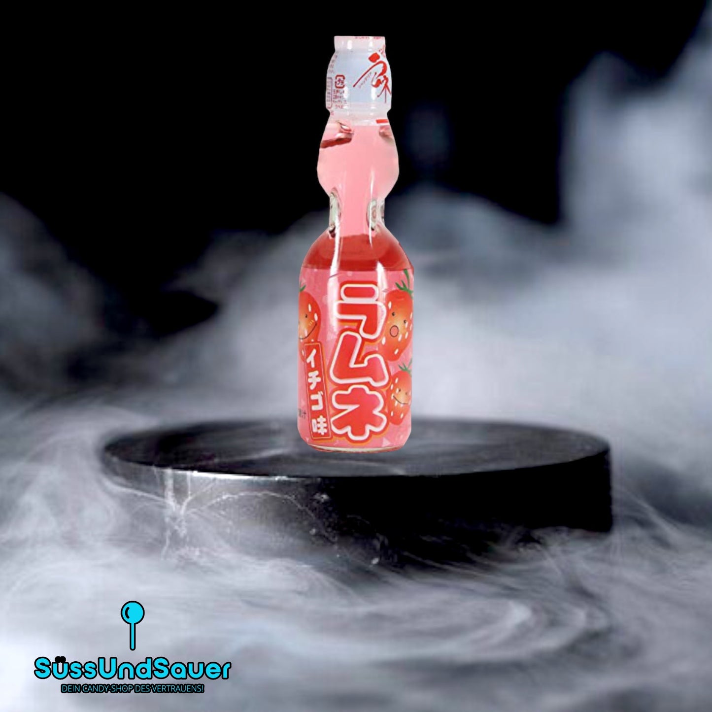Hatakosen Ramune Strawberry 200ml