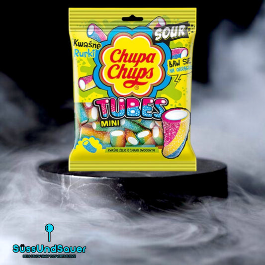 Chupa Chups Fruity Tart Mini Sour Tubes 55g