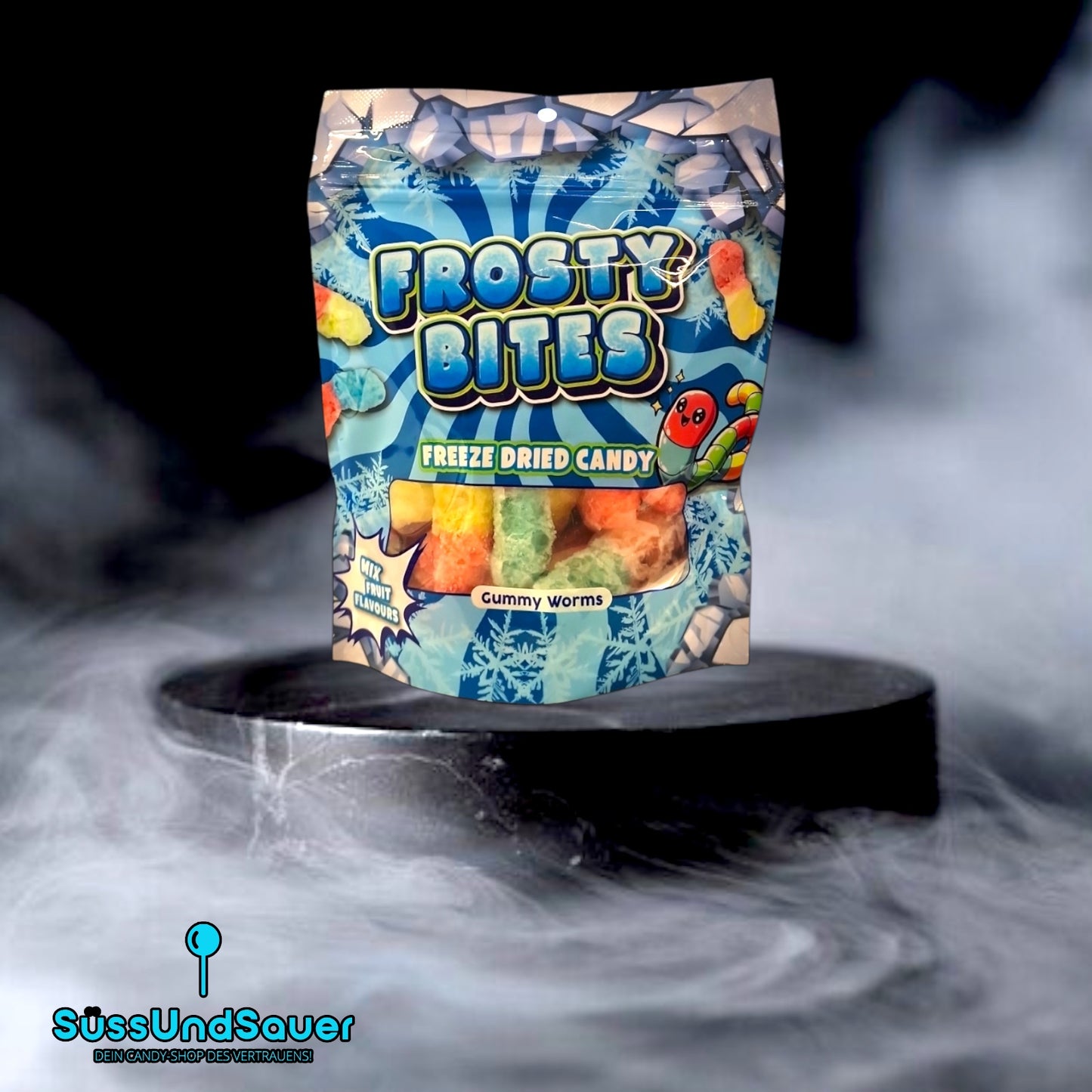 Frosty Bites Gummy Worms 50g