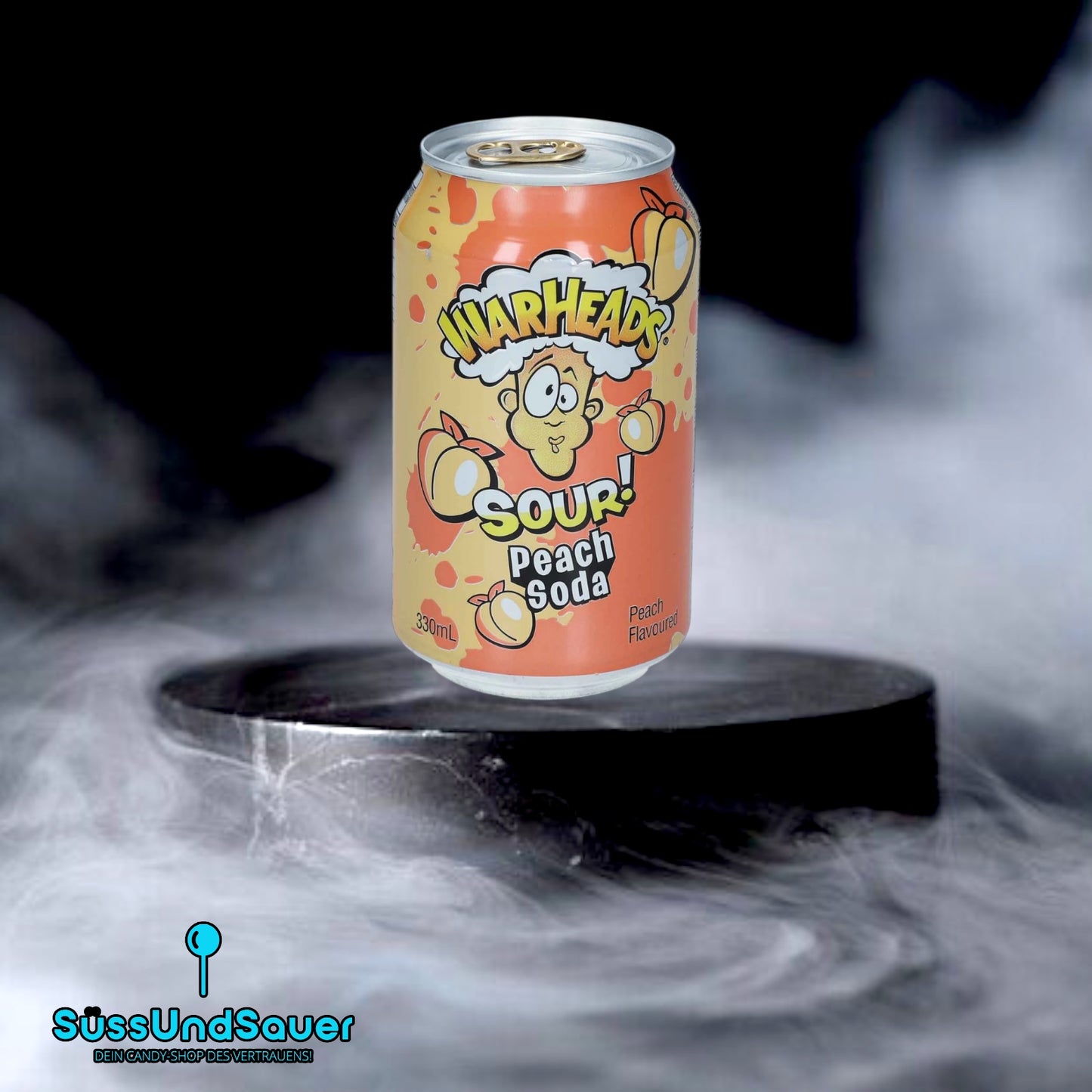 Warheads Sour Peach Soda 355ml
