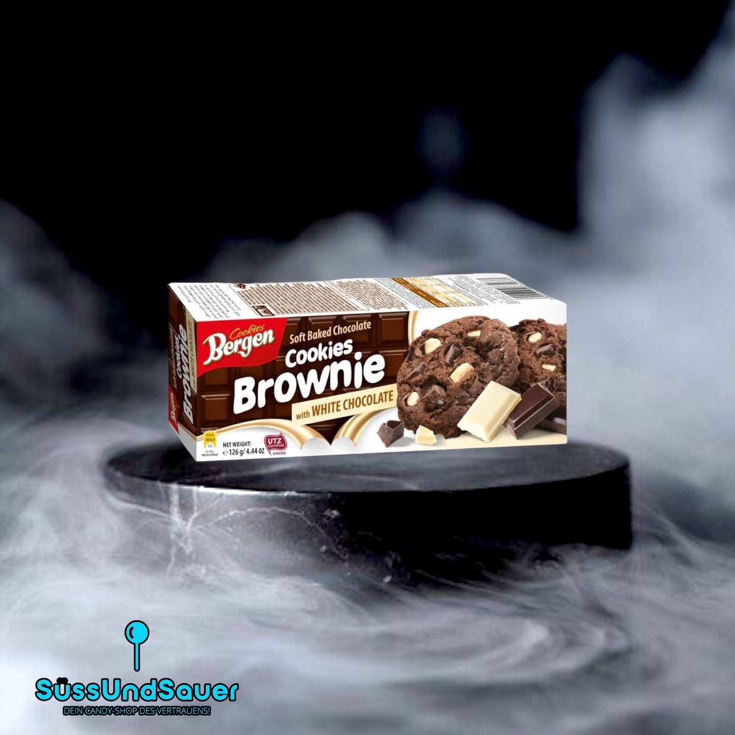 Bergen Brownie Cookies White Chocolate 126g
