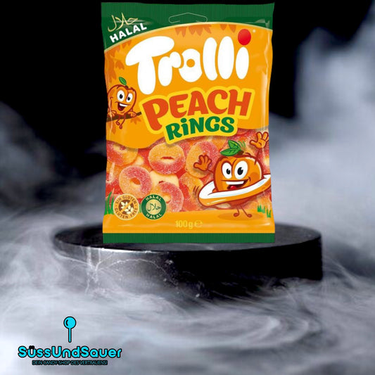 Trolli Peach Rings 100g (Halal)