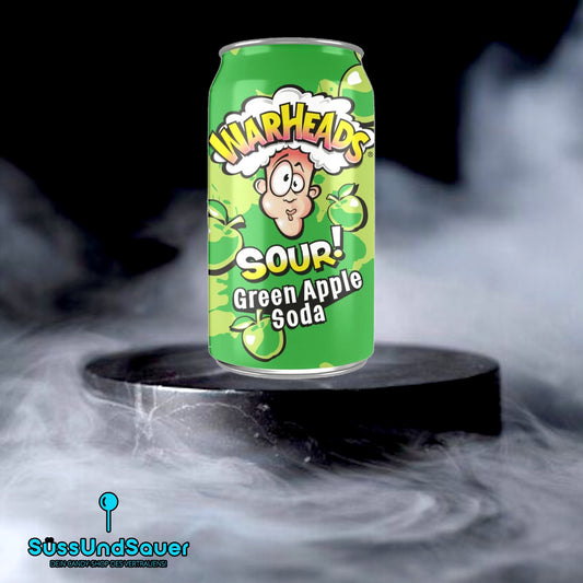 Warheads Sour Green Apple Soda 355ml