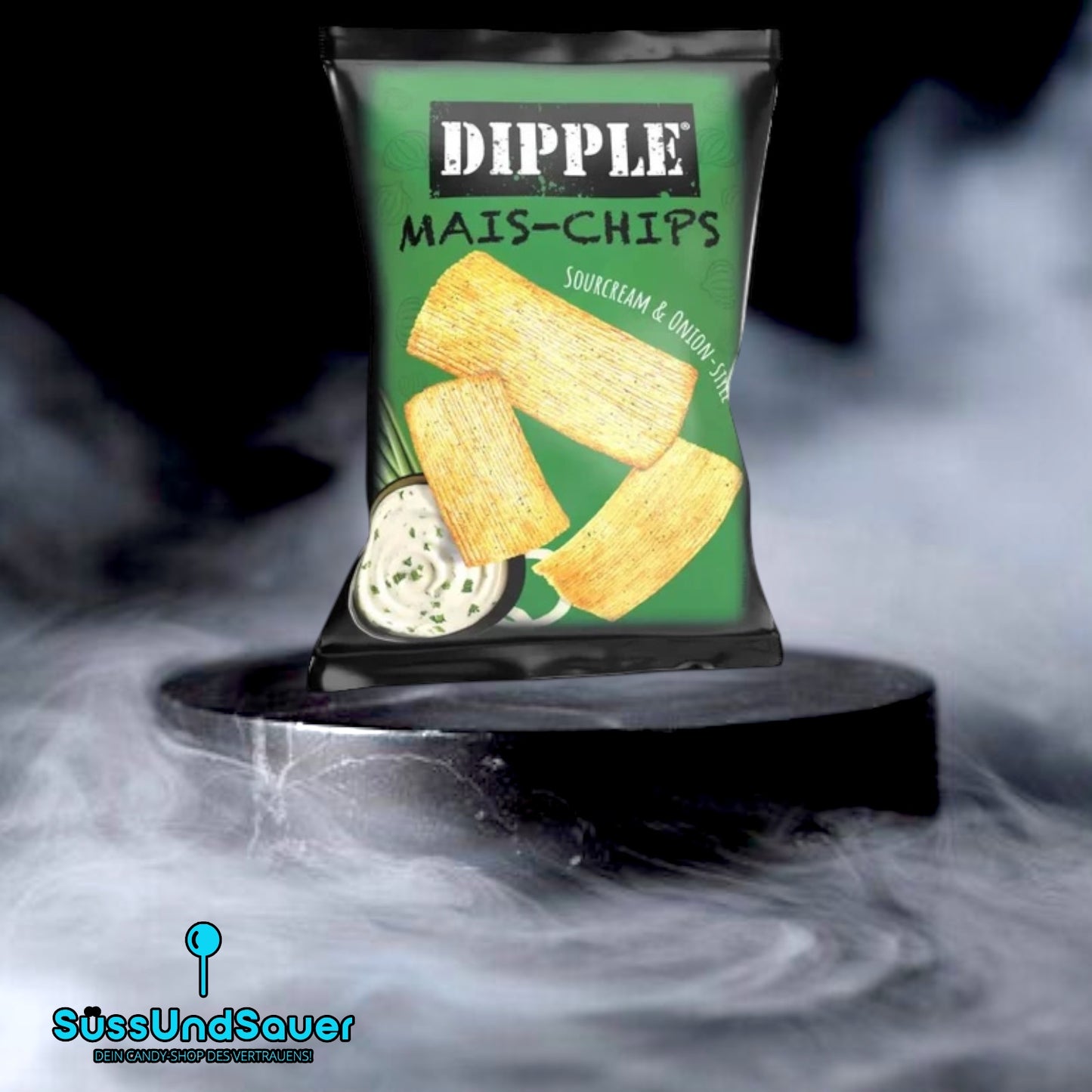 Dipple Mais-Chips Sour Cream & Onion-Style 65g