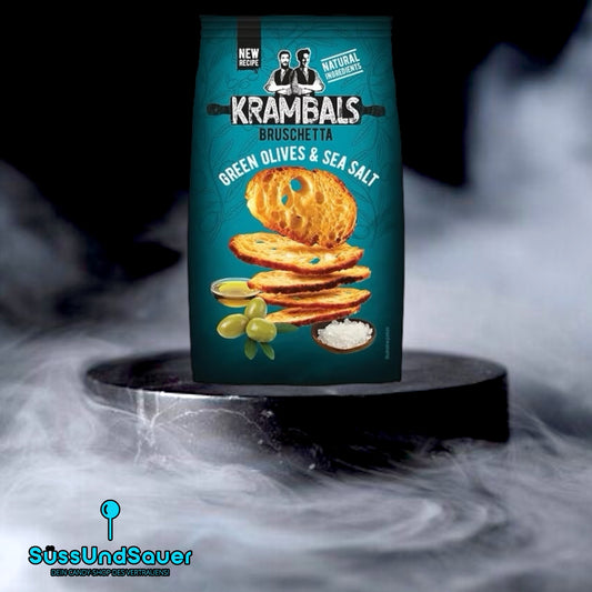Krambals Brotchips Grüne Oliven & Meersalz 70g