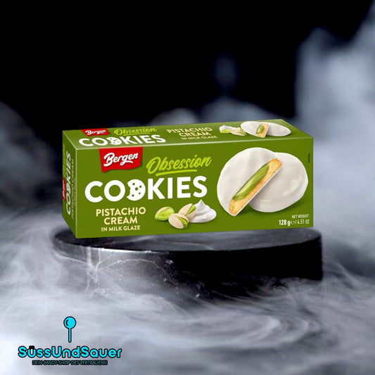 Bergen Pistachio White Chocolate Cookies 128g