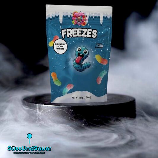 Chaos Candy Freezes Crunchy Sour Worms 50g