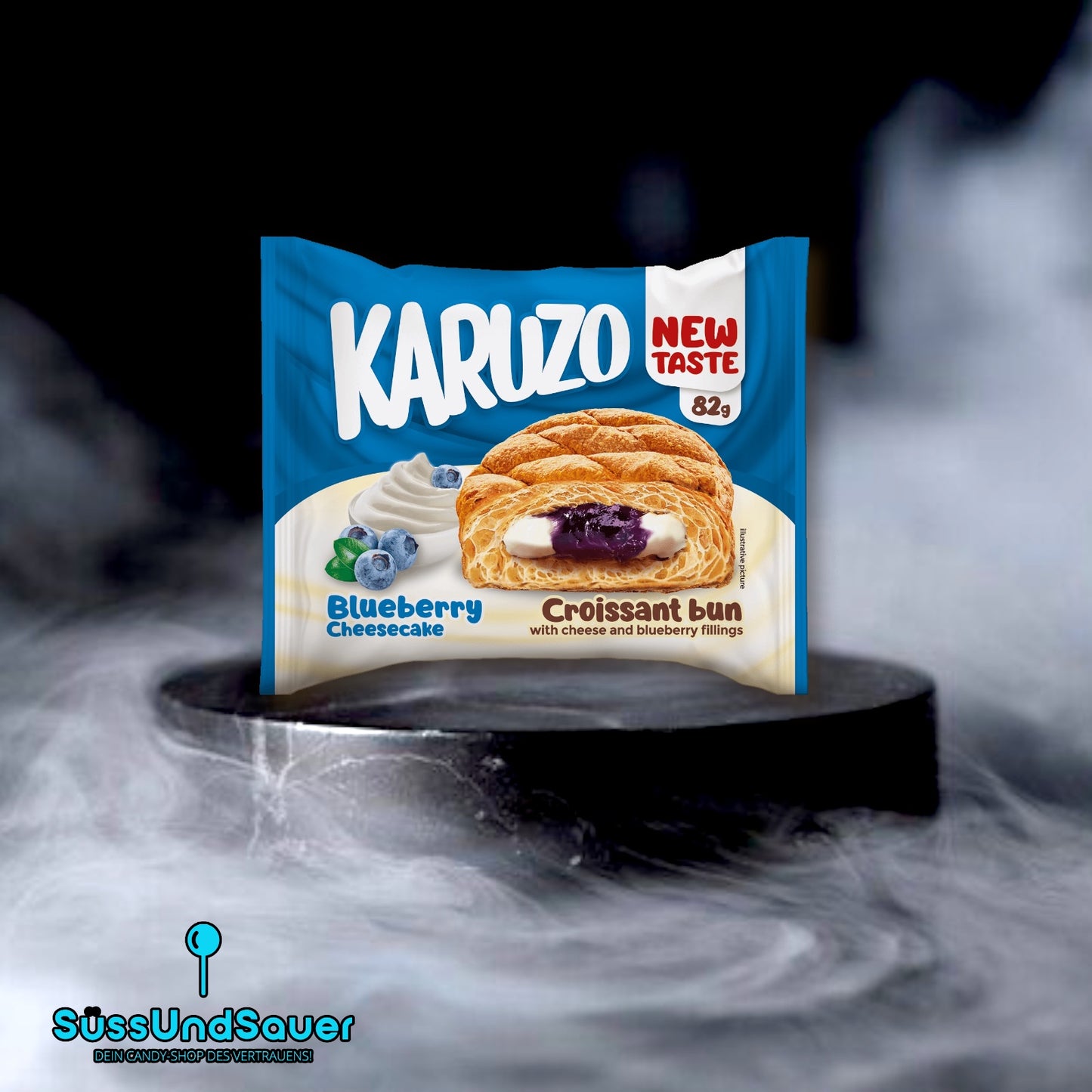 Karuzo Croissant Blueberry Cheesecake 82g