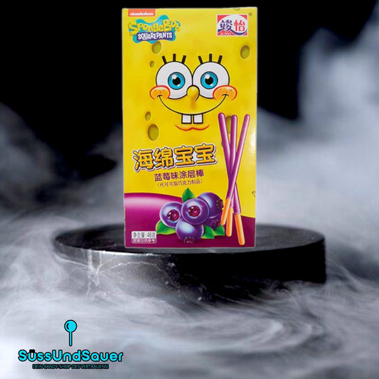 SpongeBob Coated Sticks Blueberry Asia 48g