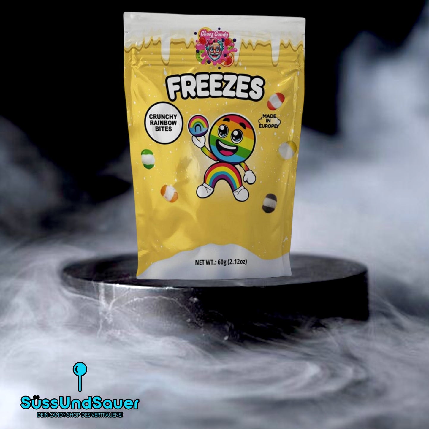 Chaos Candy Freezes Crunchy Rainbow Bites 60g