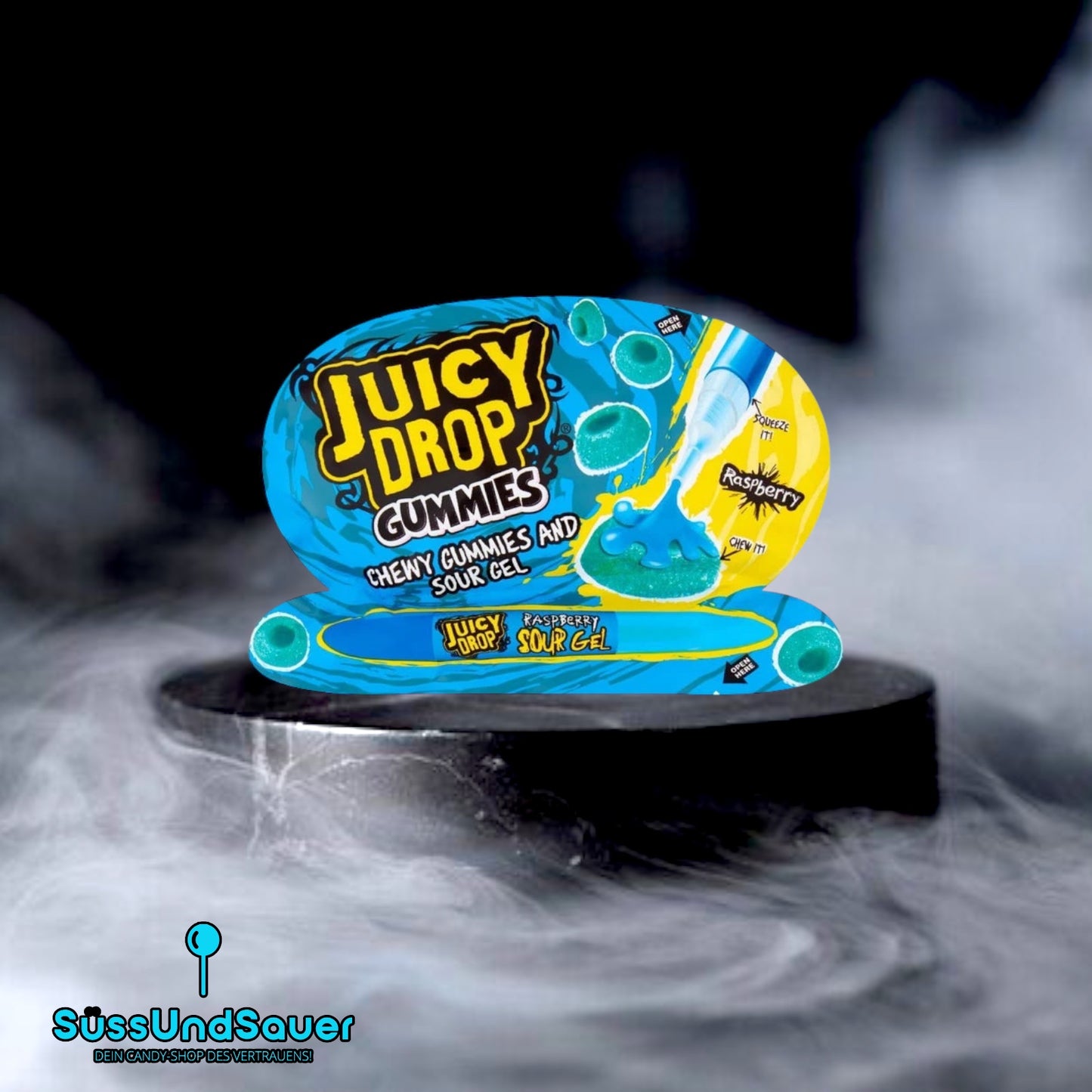 Juicy Drop Gummies Raspberry 57g