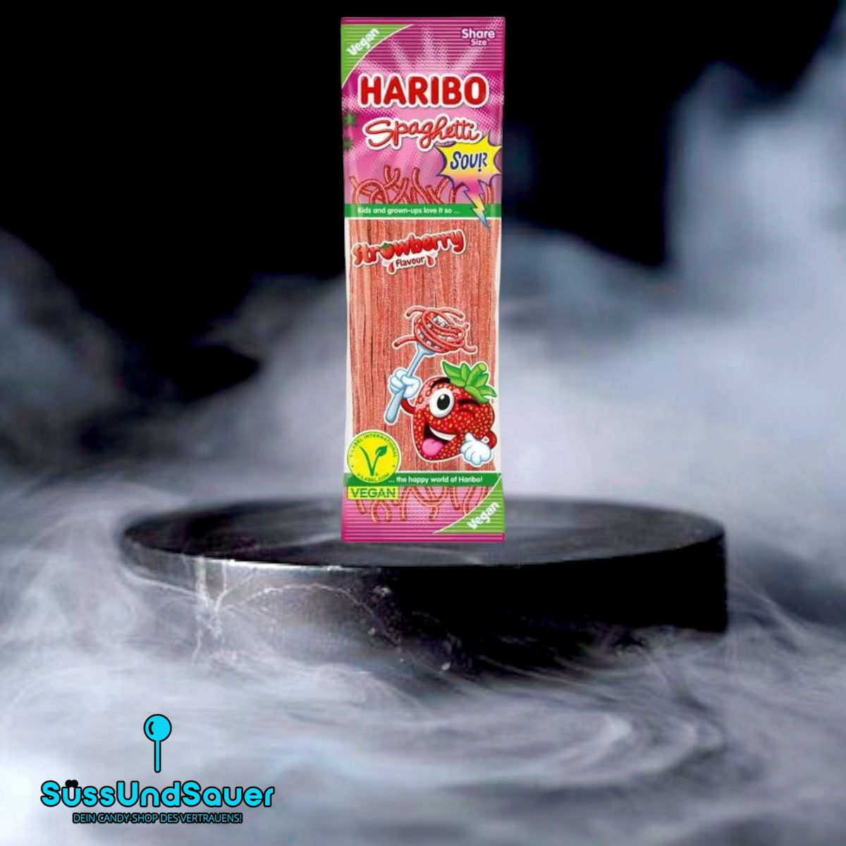 Haribo Sour Spaghetti Erdbeere 200g