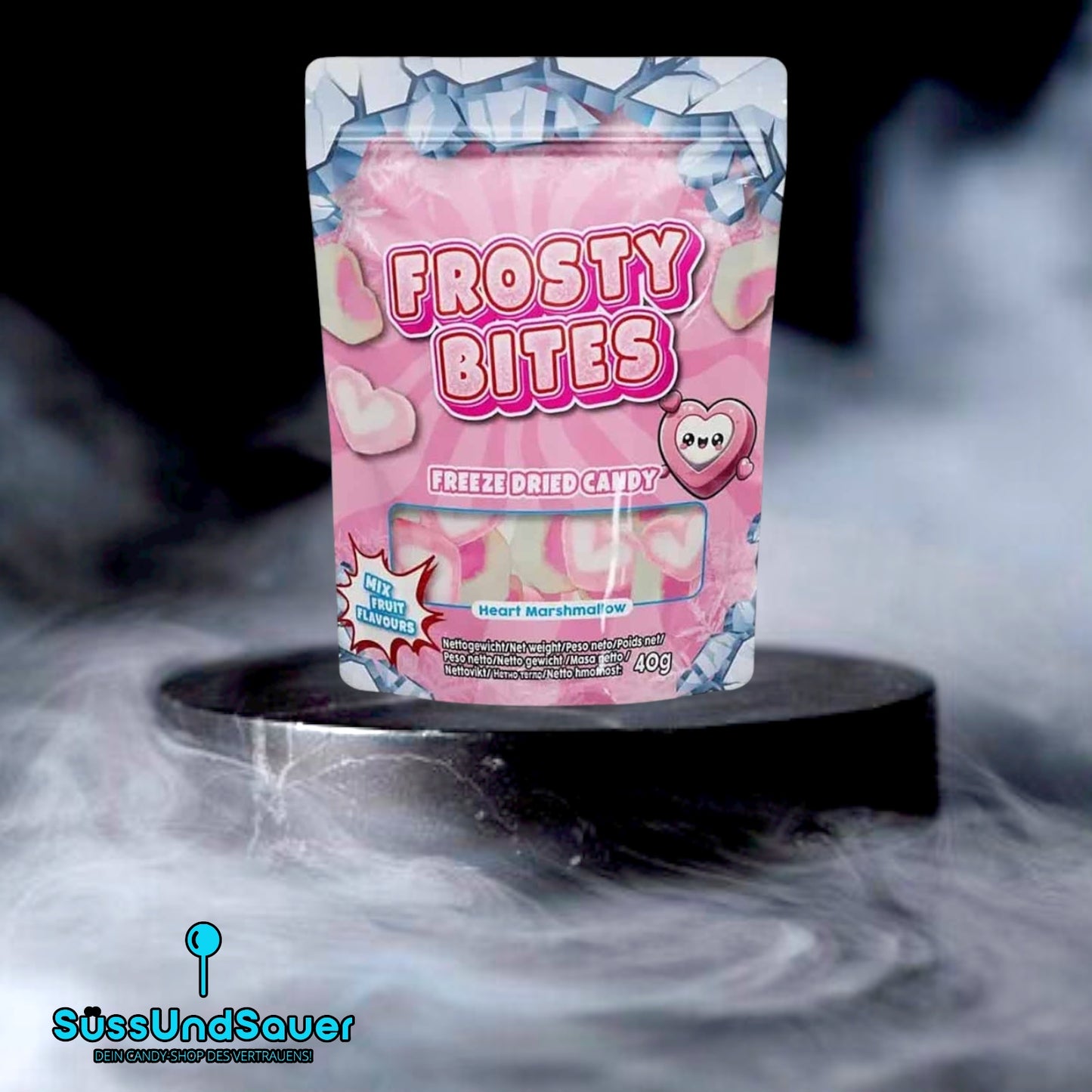 Frosty Bites Heart Marshmallow 40g