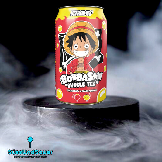 BOBBASAN ONE PIECE Bubble Tea Strawberry Peach 320ml